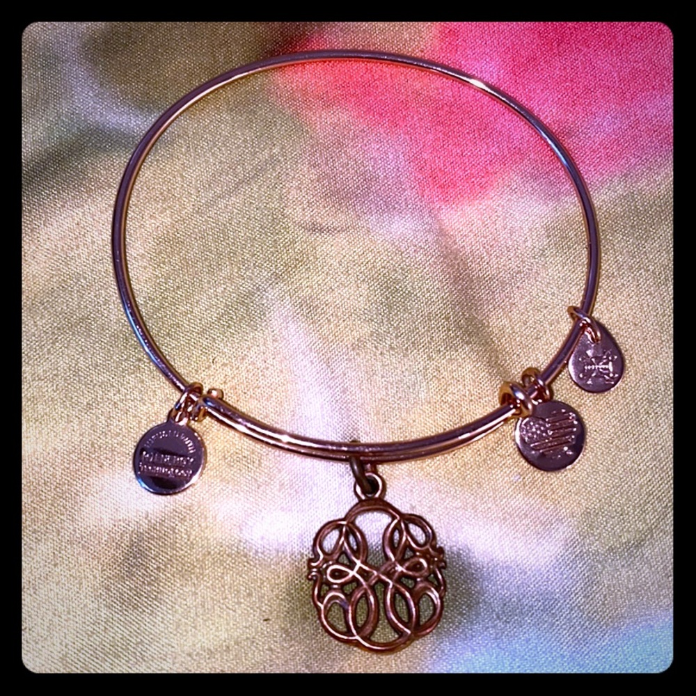 Alex and Ani rose gold path of life bracelet